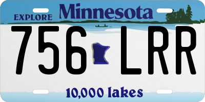 MN license plate 756LRR