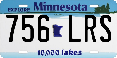 MN license plate 756LRS