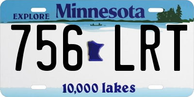 MN license plate 756LRT