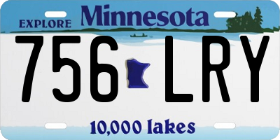 MN license plate 756LRY