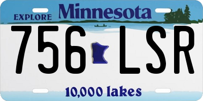 MN license plate 756LSR