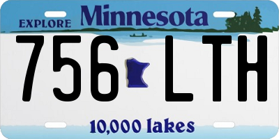 MN license plate 756LTH