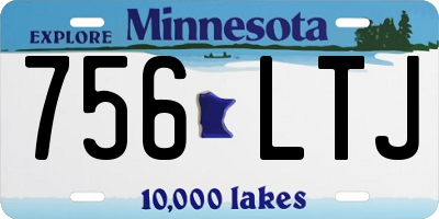MN license plate 756LTJ