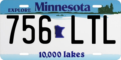 MN license plate 756LTL
