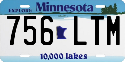 MN license plate 756LTM