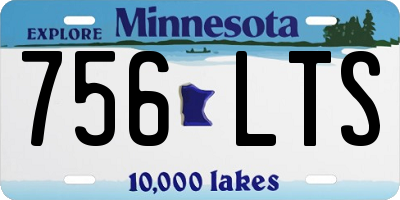 MN license plate 756LTS