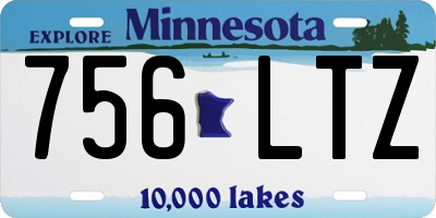 MN license plate 756LTZ