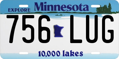 MN license plate 756LUG