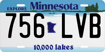 MN license plate 756LVB