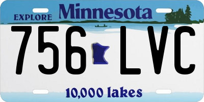 MN license plate 756LVC