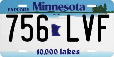 MN license plate 756LVF