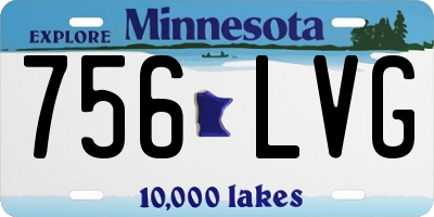 MN license plate 756LVG