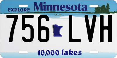 MN license plate 756LVH