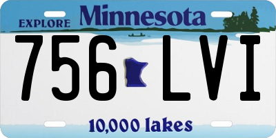 MN license plate 756LVI