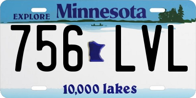 MN license plate 756LVL