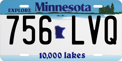 MN license plate 756LVQ
