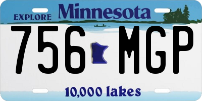 MN license plate 756MGP