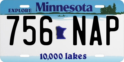 MN license plate 756NAP