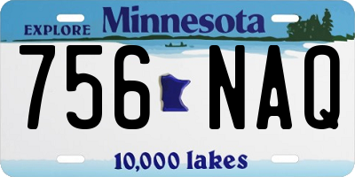 MN license plate 756NAQ