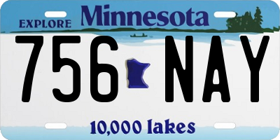 MN license plate 756NAY