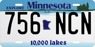 MN license plate 756NCN