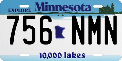 MN license plate 756NMN