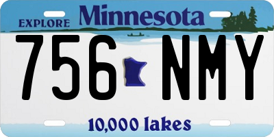 MN license plate 756NMY