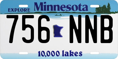 MN license plate 756NNB