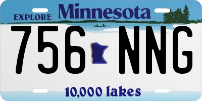 MN license plate 756NNG