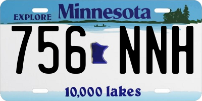 MN license plate 756NNH
