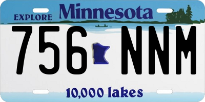 MN license plate 756NNM