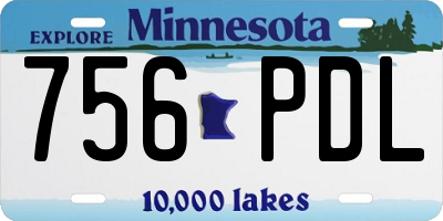 MN license plate 756PDL