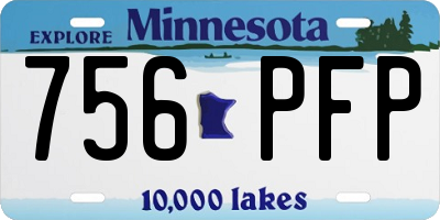 MN license plate 756PFP