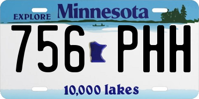 MN license plate 756PHH