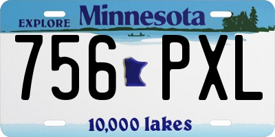 MN license plate 756PXL