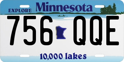 MN license plate 756QQE