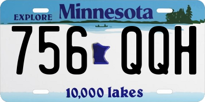 MN license plate 756QQH