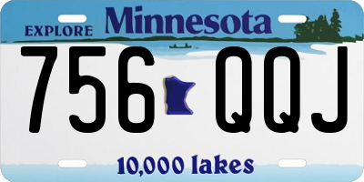 MN license plate 756QQJ