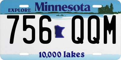 MN license plate 756QQM