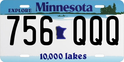 MN license plate 756QQQ
