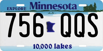 MN license plate 756QQS