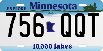 MN license plate 756QQT