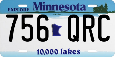 MN license plate 756QRC