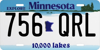 MN license plate 756QRL
