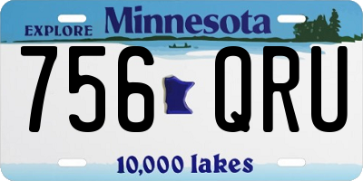 MN license plate 756QRU