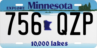 MN license plate 756QZP