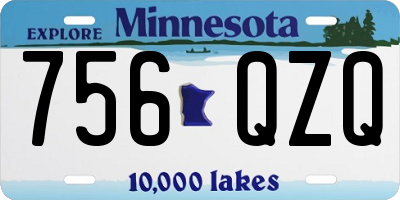 MN license plate 756QZQ