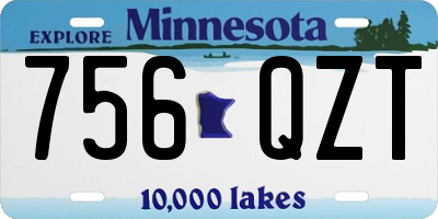 MN license plate 756QZT