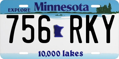 MN license plate 756RKY