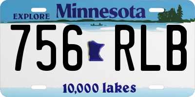 MN license plate 756RLB